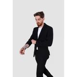 Erkek Jogger Slim Fit Takım Elbise Rıga-10-Siyah
