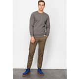 Erkek K.Gri Bisiklet Yaka Sweatshirt