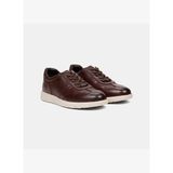Erkek Kahve DesaComfort Deri Sneaker