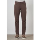 Erkek KAHVE Pamuk 5 Cep Slim Fit Jean Kot Pantolon