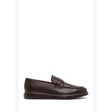 Erkek Kahverengi Deri Casual Loafer 26SFD790118
