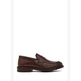 Erkek Kahverengi Deri Klasik Loafer WM620003DV