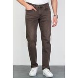 Erkek Kahverengi Regular Fit Rahat Kesim Esnek Likralı Denim Jeans Kot Pantolon HLTHE001979 - 31 / 30