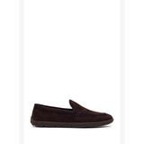 Erkek Kahverengi Süet Deri Casual Loafer 26SFD695210