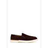 Erkek Kahverengi Süet Deri Loafer 26SFD612210