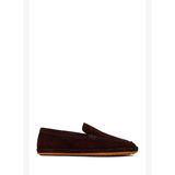 Erkek Kahverengi Süet Deri Loafer 26SFD612310
