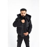 Erkek Kapşonlu Siyah - XL