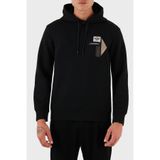 Erkek Kapşonlu Yaka Uzun Kol Pamuklu Regular Fit Siyah Sweatshirt EM003587 AF10013-UC001