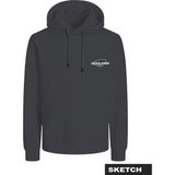 Erkek Kapüsonlu Logo Baskili Sweatshirt - Boost - 001-Siyah - M