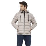 Erkek Kapüşonlu Yağmur ve Rüzgar Geçirmez Waterproof Mont, -20°C Dereceye Kadar Dayanıklı, Unisex-MM-6525-GRİ-2XL