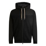 Erkek Kapüşonlu Yaka Fermuar Kapamalı Siyah Sweatshirt 50524342-001