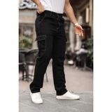 Erkek Kargo Cepli Baggy Pantolon - 32