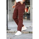 Erkek Kargo Cepli Baggy Pantolon - Kahve - 29
