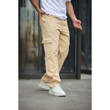 Erkek Kargo Cepli Baggy Pantolon - Taş - 33