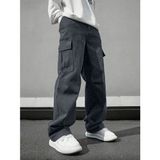 Erkek Kargo Cepli Gabardin Regular Fit Pantolon - Antrasit - 30