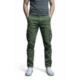 Erkek Kargo Pantolon - Haki Yeşil Likralı Pamuk Erkek Pantolon - Outdoor İş Yürüyüş Erkek Pantolon