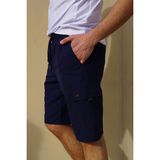 Erkek Kargo Şort Lacivert - 3XL