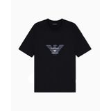 Erkek Kartal Logo Baskılı Normal Kalıp Yuvarlak Yakalı Kısa Kollu Beyaz T-Shirt EM006765 AF10017-U0003