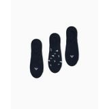 Erkek Kartal Logo Desenli Pamuklu Üçlü Paket Lacivert Çorap EM000548 AF20653-MB153