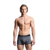 Erkek Kartal Logolu Jakarlı Mikrofiber Esnek Kumaşlı Elastik Bel Bantlı Mavi Boxer EM000232 AF19198-FB058