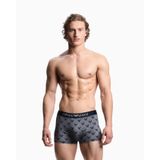 Erkek Kartal Logolu Jakarlı Mikrofiber Esnek Kumaşlı Elastik Bel Bantlı Mavi Boxer EM000232 AF19198-FB058