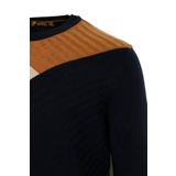 Erkek Kazak Bisiklet Yaka Lacivert Desenli Slim Fit Triko NCS JEANS 3631 LACİVERT L