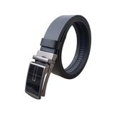 Erkek Kemeri Otomatik Tokalı Hakiki Deri Genişlik 3.50 cm (Siyah 01, 110 cm)