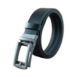 Erkek Kemeri Otomatik Tokalı Hakiki Deri Genişlik 3.50 cm (Siyah, 130 cm)