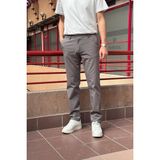 Erkek, Keten dokuma, Pamuklu kumaş, Regular fit, Mevsimlik Pantolon 294 - Antrasit - 33