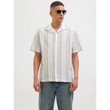 Erkek Keten Karisimli Gömlek - Summer - 13K-Kahverengi - 2XL
