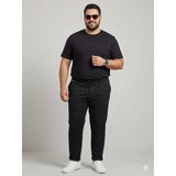 Erkek Keten Sıyah Pantolon