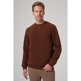 Erkek Kiremit Trend Bisiklet Yaka Sweatshirt