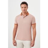 Erkek Kiremit Trend Polo Yaka Dynamic Fit T-Shirt
