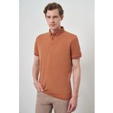 Erkek Kiremit Trend Polo Yaka T-Shirt