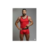 Erkek Kırmızı Tank Top Boxer Takımı UHGV-865618