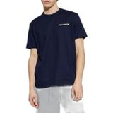 Erkek Kısa Kol Bisiklet Yaka Rahat Kesim Lacivert T-Shirt 26411010-013