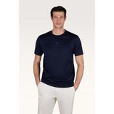 Erkek Kısa Kol Bisiklet Yaka Rahat Kesim Lacivert T-Shirt 26411026-013