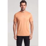 Erkek Kısa Kol Bisiklet Yaka Rahat Kesim Turuncu T-Shirt 26411026A-231
