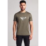 Erkek Kısa Kol Pamuklu Regular Fit Haki T-Shirt EM005271 AF10017-U6200
