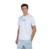Erkek Kısa Kol Regular Fit Bisiklet Yaka Pamuklu Kumaş Beyaz T-Shirt 25411084A-010