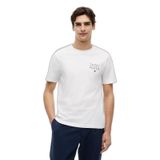 Erkek Kısa Kol Regular Fit Bisiklet Yaka Pamuklu Kumaş Beyaz T-Shirt MW0MW44361-YBR