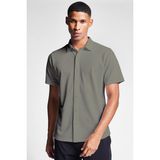 Erkek Kısa Kollu Gömlek 25S-1207-25N - XL - Haki