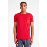 Erkek Kısa Kollu T-Shirt 25S-1220-25N - Kırmızı - 2XL