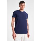 Erkek Kısa Kollu T-Shirt 25S-1225-25Y - M - Lacivert