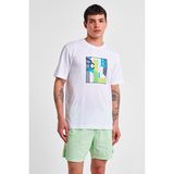 Erkek Kısa Kollu T-Shirt 25Y-1167 - Beyaz