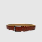 Erkek Klasik 3,5cm Kemer [960052] - 130 cm - Taba
