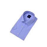 Erkek Klasik Armürlü Kısa Kol Gömlek 9398 BGL-ST04572 MAVİ XL