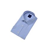 Erkek Klasik Armürlü Kısa Kol Gömlek 9402 BGL-ST04575 BUZ.MAVİ M