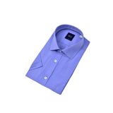 Erkek Klasik Armürlü Kısa Kol Gömlek 9402 BGL-ST04575 İNDİGO S