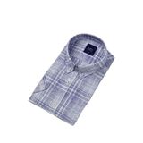 Erkek Klasik Ekose Kısa Kol Gömlek 9345 BGL-ST04583 LACİVERT XL